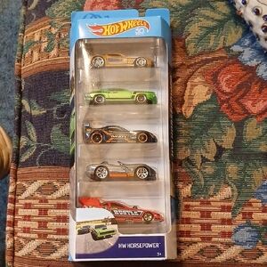 Hot Wheels Horsepower 5-Pack Toy Cars - Multicolor